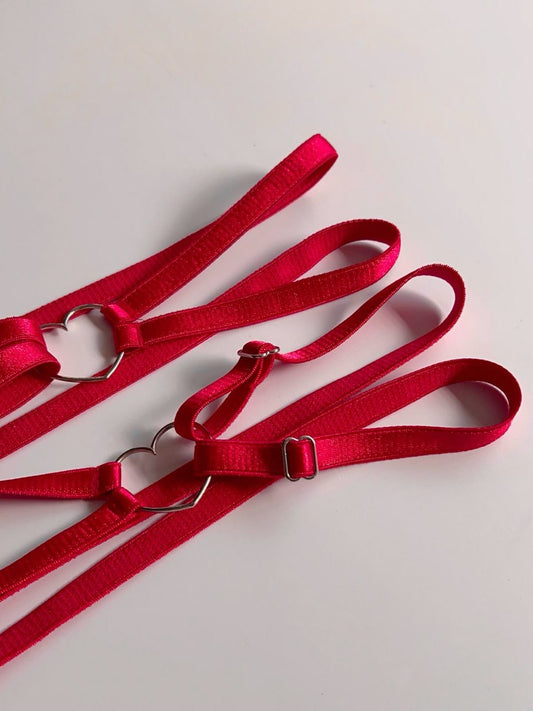 Heart Choker Necklace – Soft Adjustable Neck Accessory