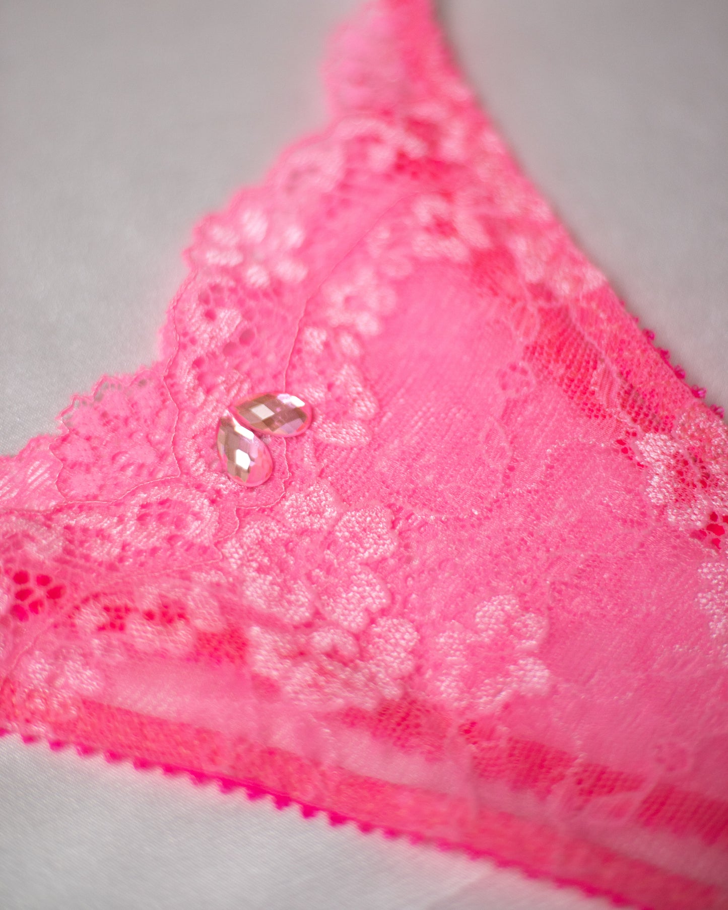 Pink Dream Handmade Lingerie Set – Baby Pink, Beaded & Customizable